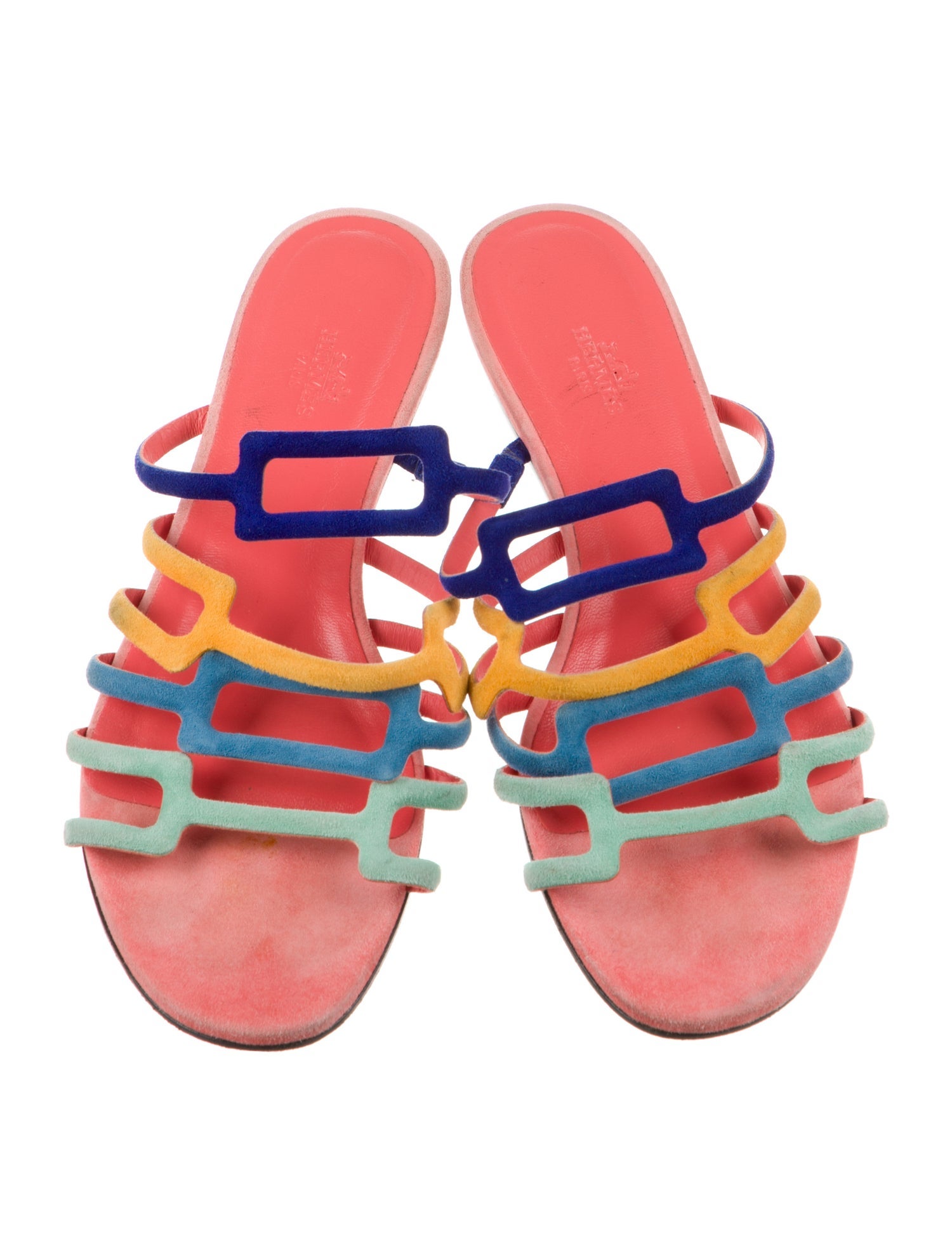 Hermès Olympe Suede Slides